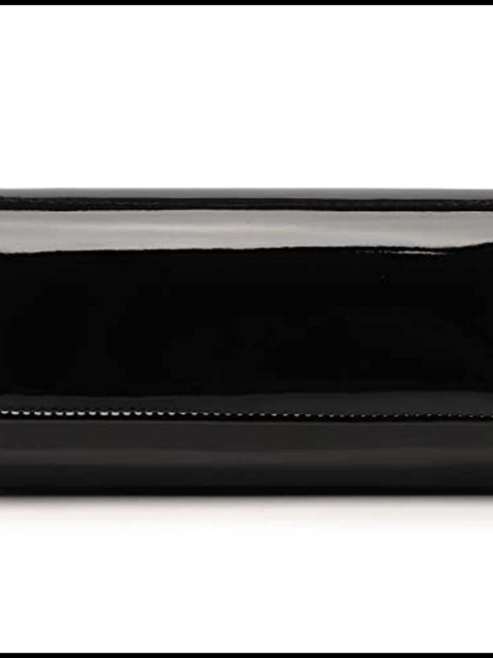 Patent Leather Envelope Clutch with Detachable Chain Evening Handbag